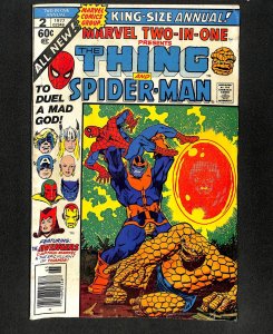 Marvel Two-In-One Annual #2 Thanos Spider-Man Thing!