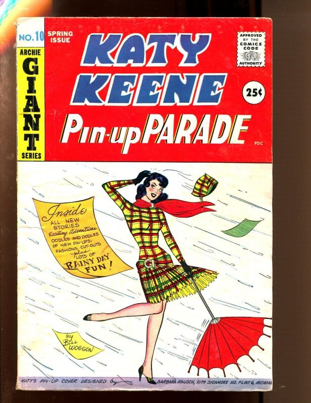 Katy Keene Pin Up Parade 10 Archie Giant 4045 1960 Comic Books Silver Age Archie 