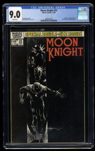 Moon Knight #25 CGC VF/NM 9.0 White Pages 1st Black Spectre!