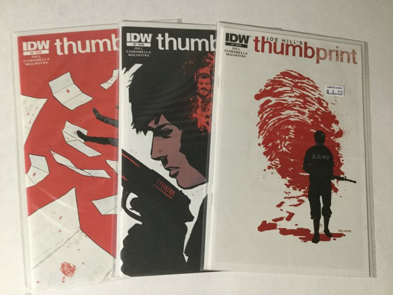 Thumbprint 1-3 1 2 3 Lot Nm Near Mint Idw