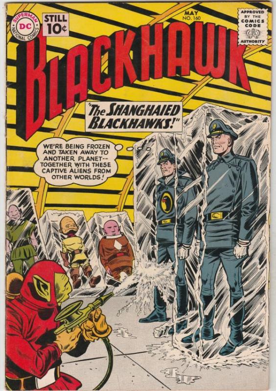 Blackhawk #160 (May-61) FN/VF+ High-Grade Black Hawk, Chop Chop, Olaf, Pierre...