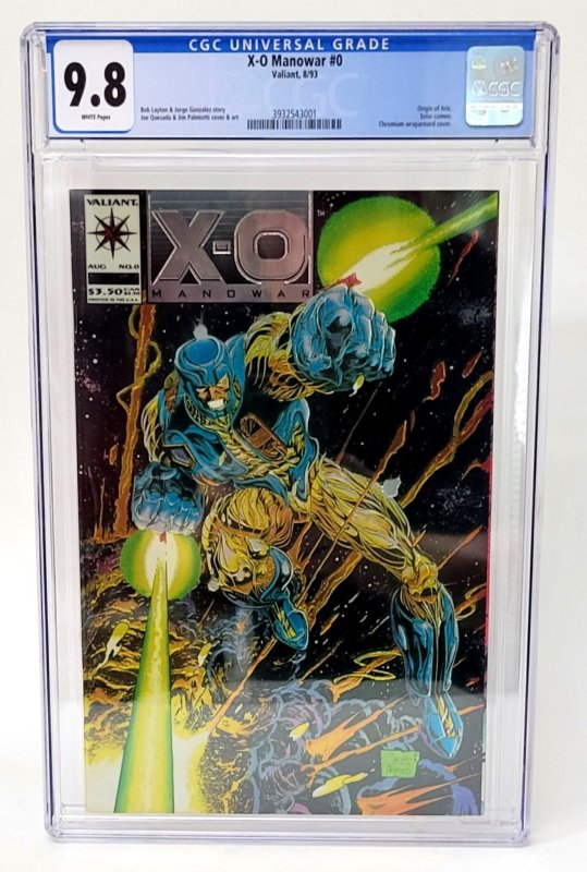 X-O Manowar #0 CGC 9.8 (1993)  Chromium wraparound