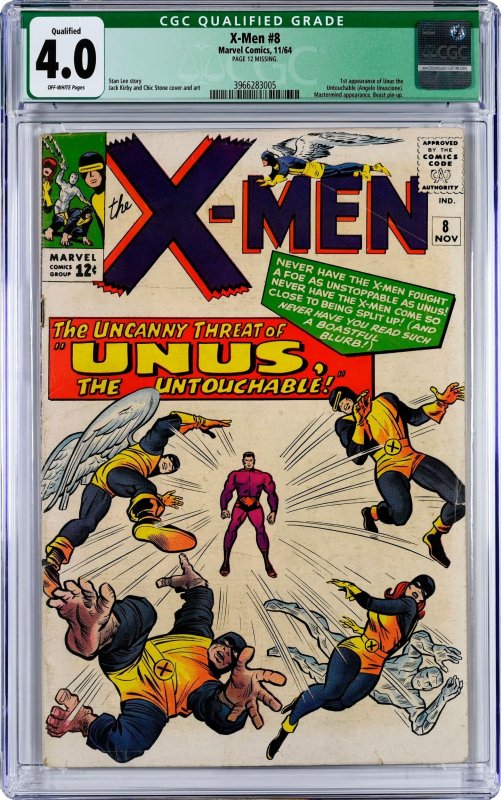 The X-Men #8 (1964) CGC Qualified Grade 4.0