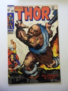 Thor #159 (1968) VG+ Condition small moisture stain bc