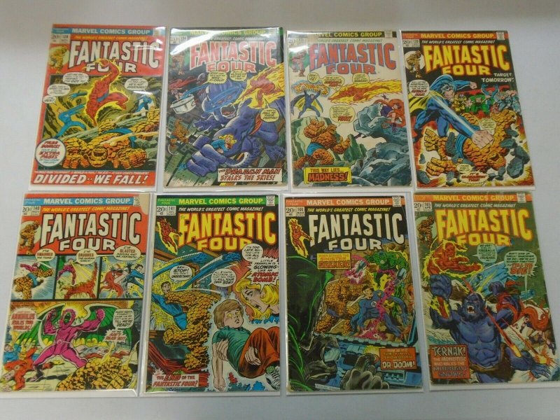 Fantastic Four lot 24 diff. 20c+25c covers from #128-173 avg 5.0 VG FN (1972-76)