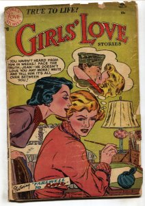 GIRLS LOVE STORIES #21--1952--PRE-CODE DC ROMANCE--comic book