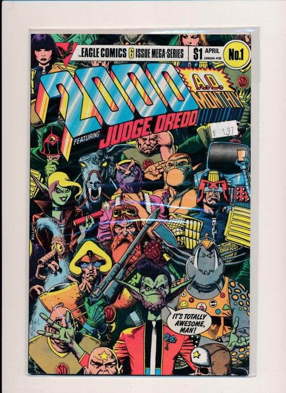 Eagle Comics 2000 A.D. ft JUDGE DREDD MEGA SERIES #1-6  VF/NM (PF252)