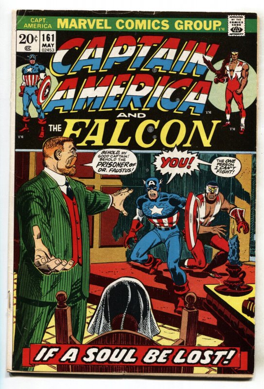 CAPTAIN AMERICA #161 1973-FALCON-PEGGY CARTER comic book