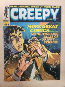 CREEPY Magazine #21 JULY 1968 (5.5)  Gutemberg Monteiro Cover / Steve Ditko Art