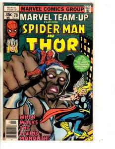 Lot Of 5 Marvel Team Up Comic Books # 67 68 70 71 72 Hulk Spider-Man JG8