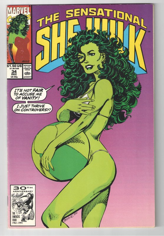 SENSATIONAL SHE HULK #34 VF VANITY FAIR DEMI MOORE PREGNANCY COVER