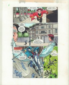 Avengers #400 p.3 - Color Guide Art - Cool Black Knight - 1996 by John Kalisz