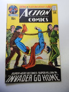 Action Comics #401 (1971) VG+ Condition centerfold detached at one staple