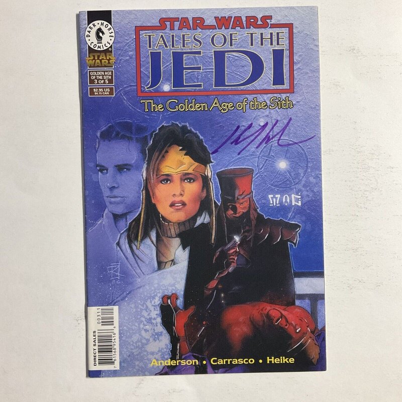 Star Wars Tales Of The Jedi Golden Age Of The Sith 3 Signed by Kevin Anderson Nm