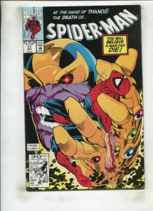 SPIDER-MAN #17 (9.0) THANOS, DEATH OF SPIDER-MAN!! 1991
