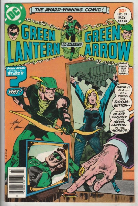 Green Lantern #94 (Jul-77) NM- High-Grade Green Lantern, Green Arrow, Black C...