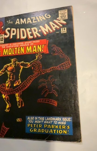 The Amazing Spider-Man #28 (1965)first molten man/ see description