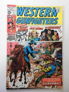 Western Gunfighters #1 (1970) VG Condition 1 in cumulative spine split, stamp fc