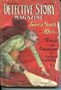 DETECTIVE STORY MAGAZINE-JAN 5 1916- NICK CARTER-CARTWRIGHT-DAVIS-good  G