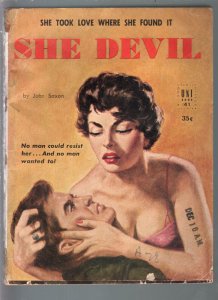 Uni Book #41 1952-She Devil-John Saxon-Good Girl art cover-G/VG