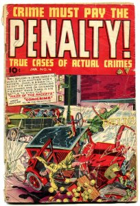 Crime Must Pay The Penalty #4 1948-Canadian edition rare F/G