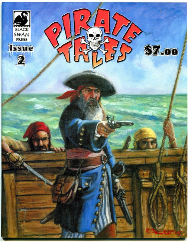 PIRATE TALES #2 , VF, Weapons, Swords, Skull & Bones, Maroon, Richard Becker