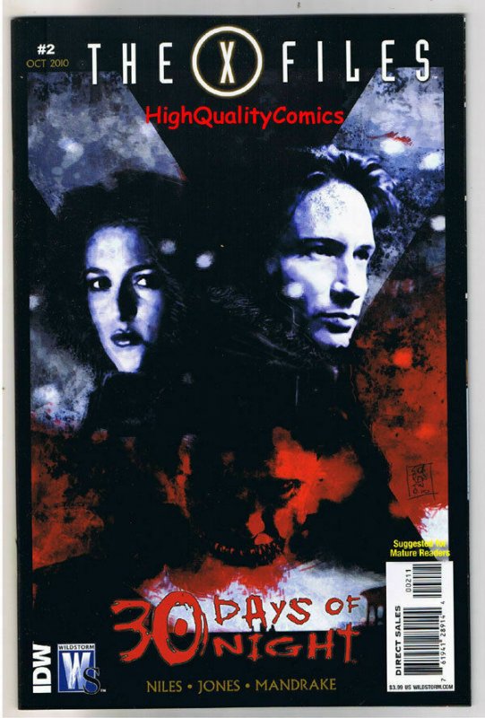 X-FILES - 30 DAYS of NIGHT 2, Fox Mulder, Scully, NM, 2010, Vampires,Steve Niles