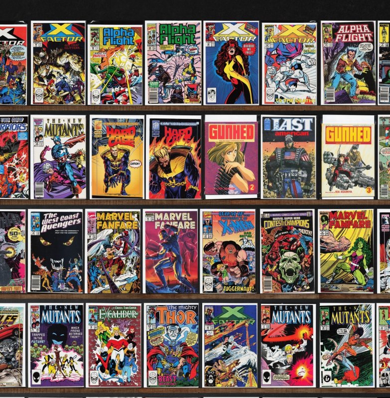 Huge Lot 150+ Comics with X-Factor, Thor, Excalibur, Alpha Flight & More!