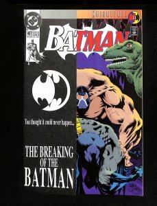 Batman #497 Bane Breaks Batman's back!