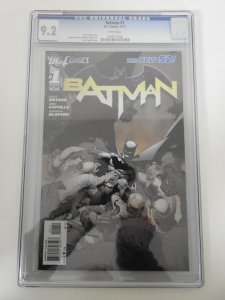 Batman #1 (2011) CGC 9.2! White Pages!