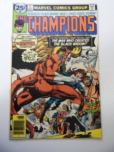 The Champions #7 (1976) VG+ Condition moisture stain bc
