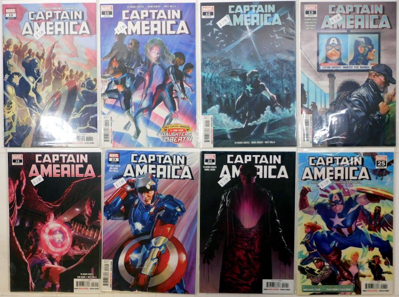 Captain America Lot 8 #11, 11, 12, 13, 16, 23, 24, 25 2019 Marvel Comics