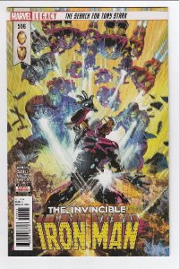 INVINCIBLE IRON MAN (2017 MARVEL) #596 LEG