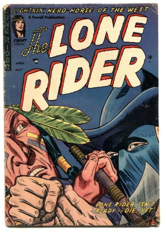 Lone Rider #19 1954- Western Golden Age comic G