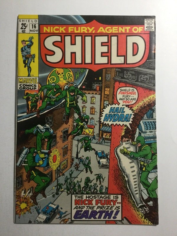 Nick Fury Agent Of Shield 16 Vf- Very Fine- 7.5 Marvel Comics