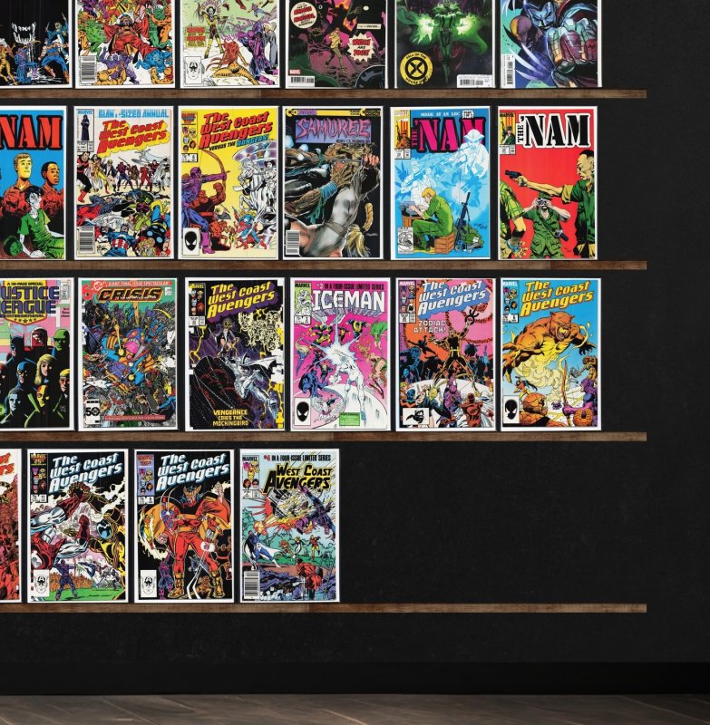Huge Lot 140+ Comics with West Coast Avengers, The 'Nam, The & & More!