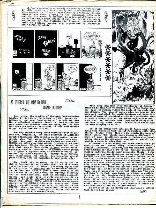 Heroes' Hangout #7 1967-newsletter-Rudy Franke-Al Williamson-4 pages-FN 