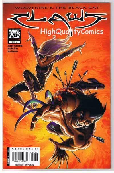 CLAWS #2, VF+, Joseph Linsner, Wolverine, Black Cat, 2006, more JML  in store