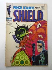 Nick Fury, Agent of SHIELD #5 (1968) VG- Condition moisture stain