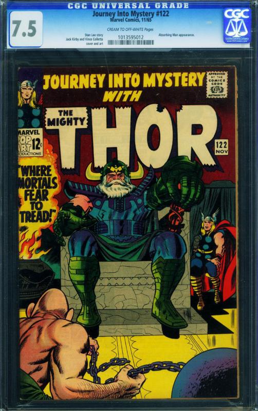 JOURNEY INTO MYSTERY #122 CGC 7.5 1965-MIGHTY THOR- 1013595012