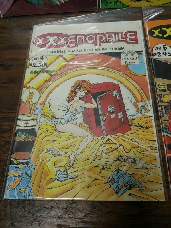 PALLIARD PRESS XXXENOPHILE #1-5 RARE HTF 1989 /UNREAD /BAG & BOARD/ADULT CONTENT