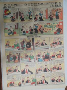 Popeye Thimble Theatre Sunday Page by EC Segar from 6/12/1938 Full Page Size