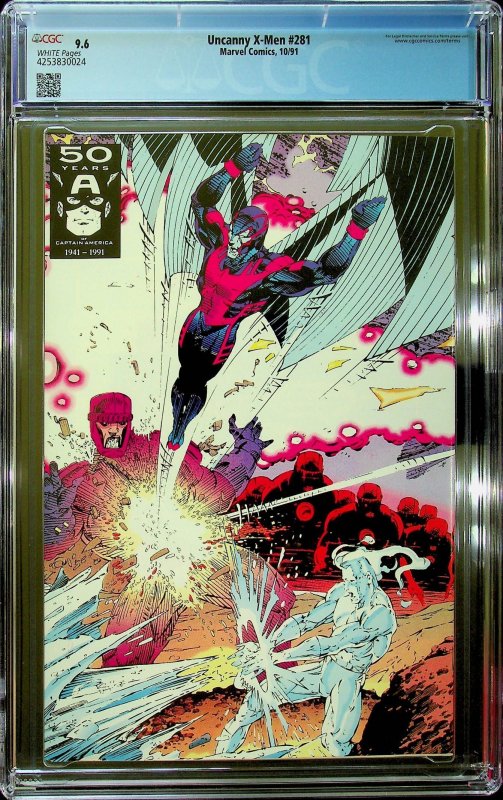 The Uncanny X-Men #281 (1991) - CGC 9.6 - Cert#4253830024