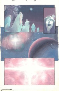 Silver Surfer: Requiem #4 p.21 - Surfer Becomes a Star - 2007 art by Esad Ribic