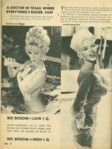 Real Magazine March 1965-JAYNE MANSFIELD-MAMIE VAN DOREN-PATTON-JFK 