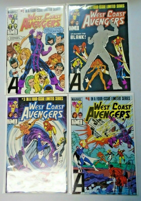 West Coast Avengers set all Direct editions 4 different books 8.0 VF (1984)