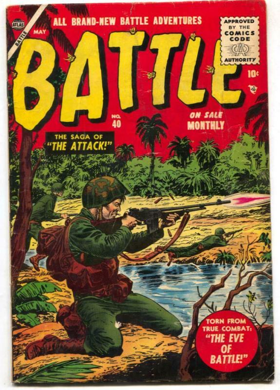 Battle Comics #40 1955- Russ Heath cover VG+