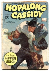 Hopalong Cassidy #34 1949- Norman Saunders cover VG-