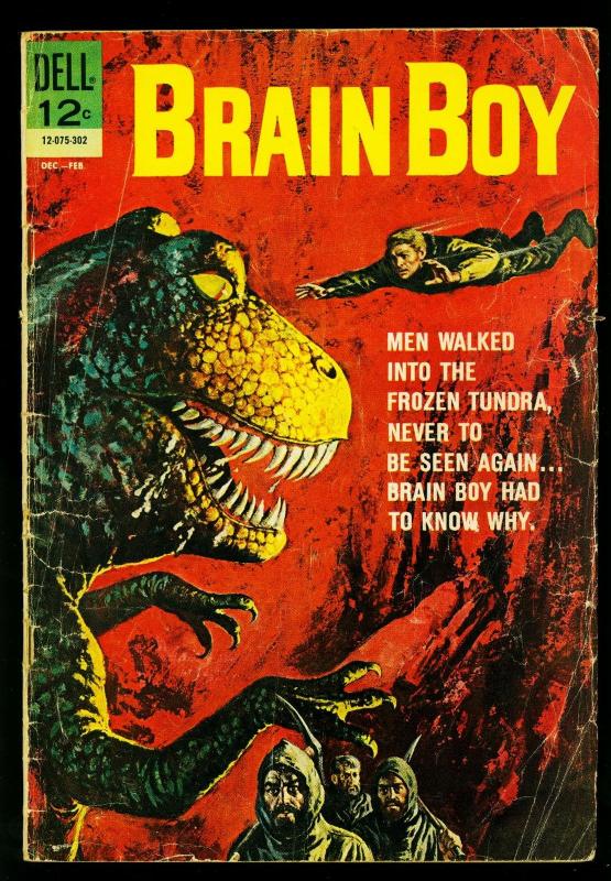 Brain Boy #3 1962- Dell Comics- Dinosaur cover- G