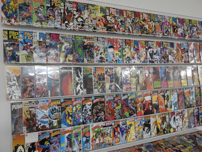 Huge Lot 180+ Comics W/ Alpha Flight, Omega Men, +More! Avg VF- Condition!